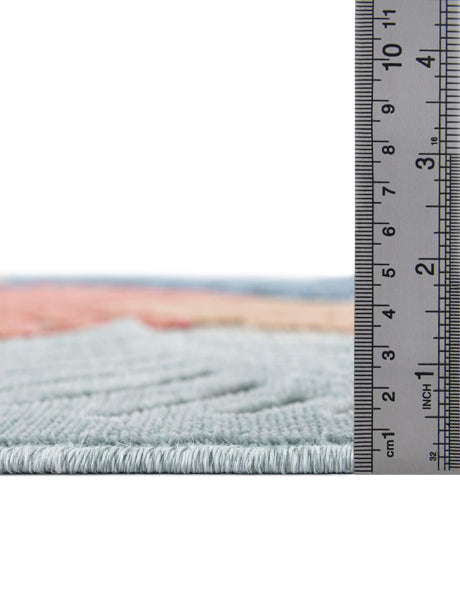 Multicolor 2' 7 x 12' Outdoor Botanical Runner Area Rug Weather Resistant for Patio, Deck, Terrace, Balcony, Porch Polypropylene Garden Floral Tropical Carpet for Sale at Rug Engine