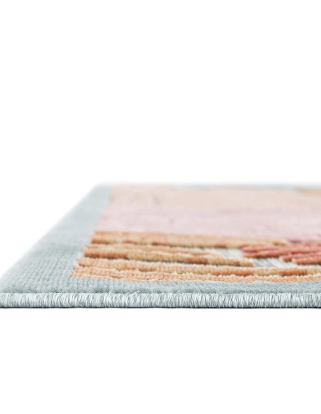 Multicolor 2' 7 x 12' Outdoor Botanical Runner Area Rug Weather Resistant for Patio, Deck, Terrace, Balcony, Porch Polypropylene Garden Floral Tropical Carpet for Sale at Rug Engine