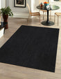 Black 2' 2 x 3' 1 Braided Jute Rectangle Rug