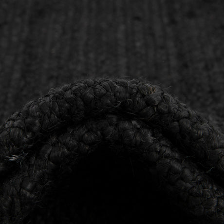 Black 10' x 10' Braided Jute Square Area Rug 100% Jute Hand Braided Natural Eco-Friendly Boho Style Carpet for Living Rooms Dining Office Space Dorms for Sale at Rug Engine