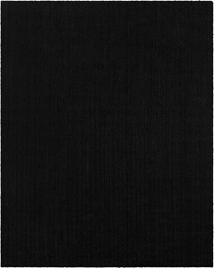 Black 8' x 10' Braided Jute Rectangle Rug