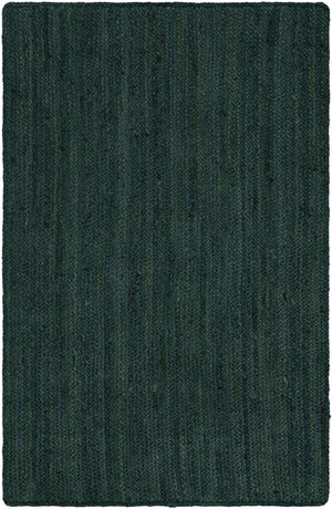 Green 3' 1 x 5' 1 Braided Jute Rectangle Rug