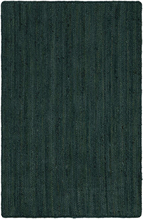 Green 3' 1 x 5' 1 Braided Jute Rectangle Rug