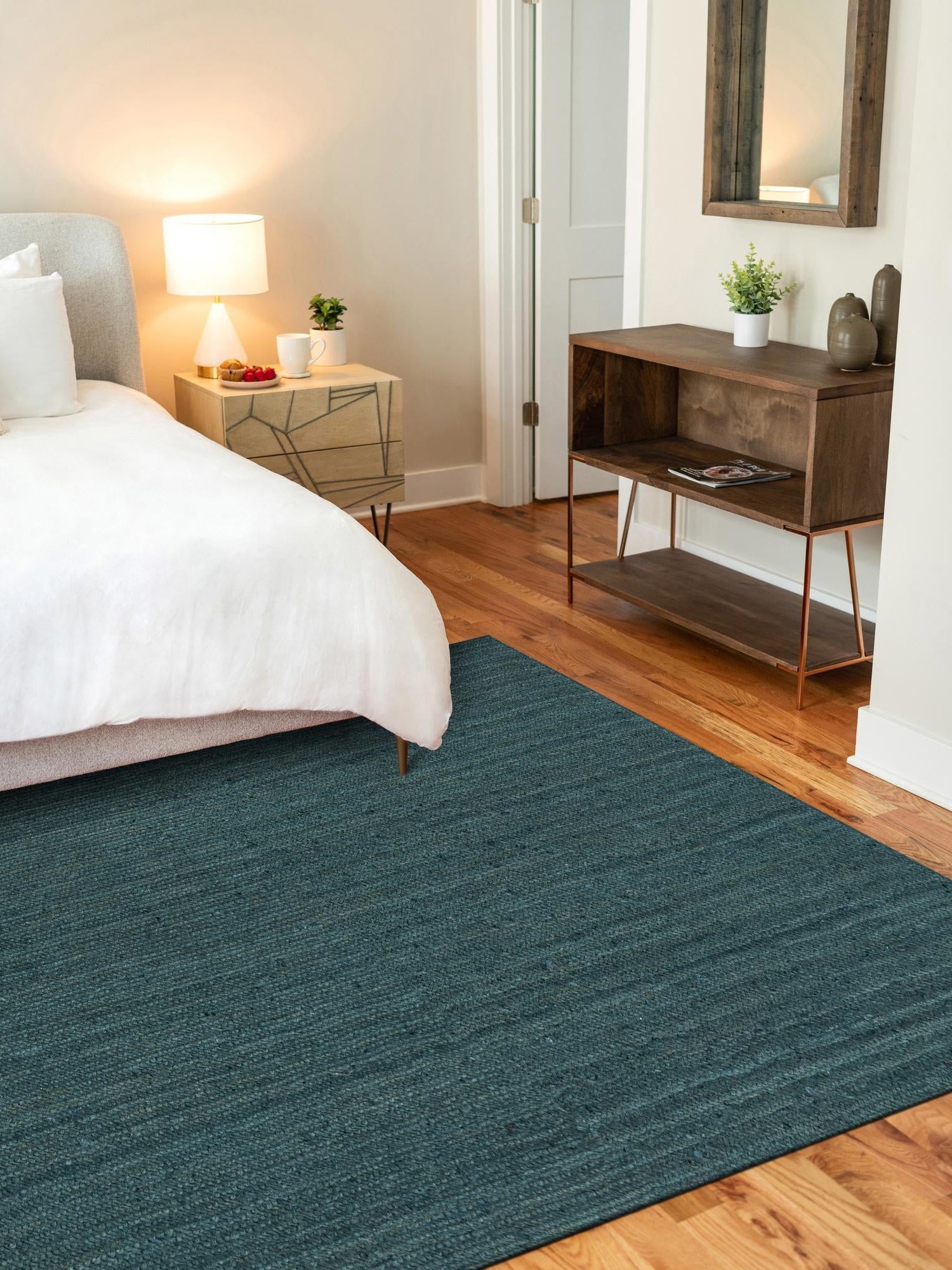 Green 3' 1 x 5' 1 Braided Jute Rectangle Area Rug 100% Jute Hand Braided Natural Eco-Friendly Boho Style Carpet for Living Rooms Dining Office Space Dorms for Sale at Rug Engine