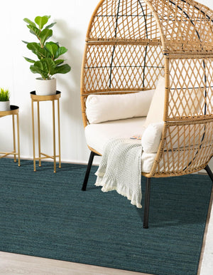 Green 8' x 10' Braided Jute Rectangle Rug