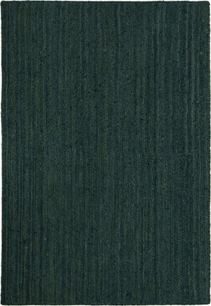 Green 5' 3 x 8' Braided Jute Rectangle Rug