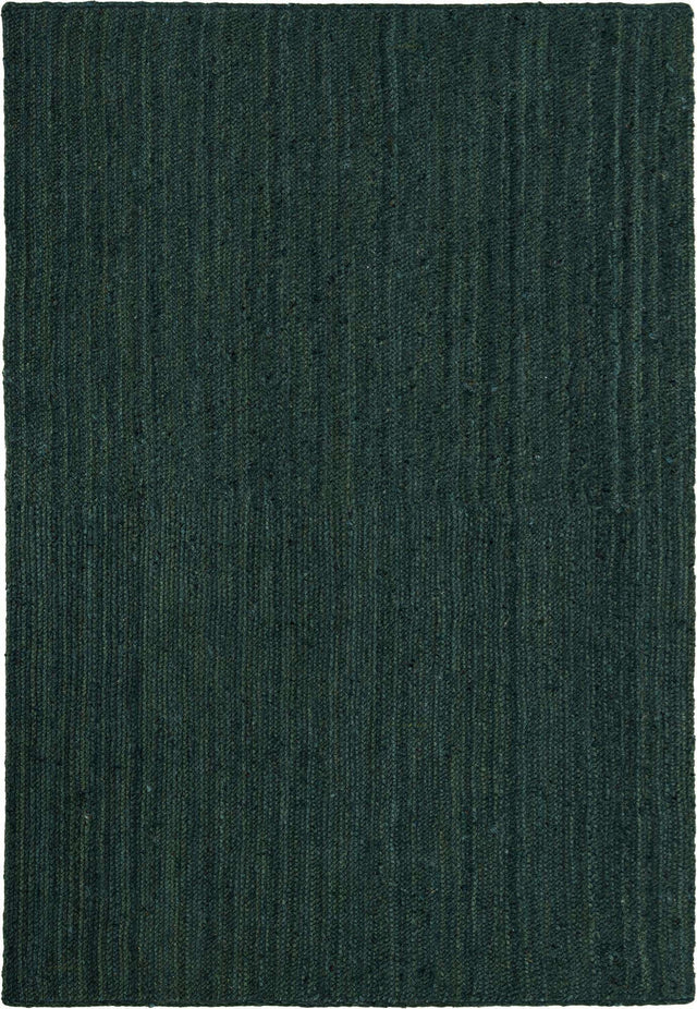 Green 5' 3 x 8' Braided Jute Rectangle Rug