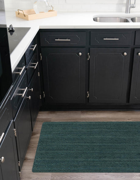 Green 2' x 6' 1 Braided Jute Runner Area Rug 100% Jute Hand Braided Natural Eco-Friendly Boho Style Carpet for Living Rooms Dining Office Space Dorms for Sale at Rug Engine