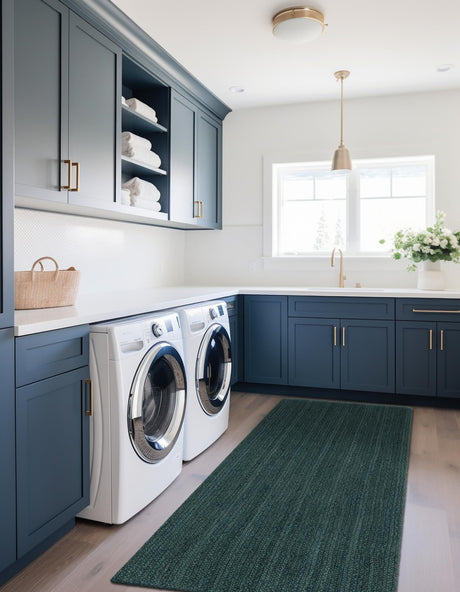 Green 2' x 6' 1 Braided Jute Runner Area Rug 100% Jute Hand Braided Natural Eco-Friendly Boho Style Carpet for Living Rooms Dining Office Space Dorms for Sale at Rug Engine