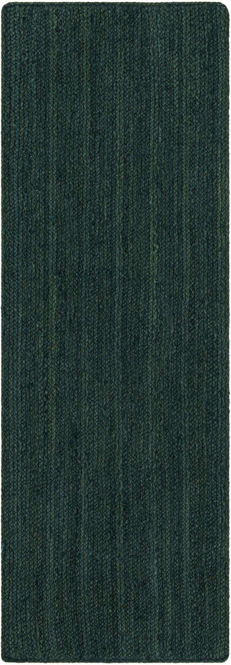 Green 2' x 6' 1 Braided Jute Runner Rug