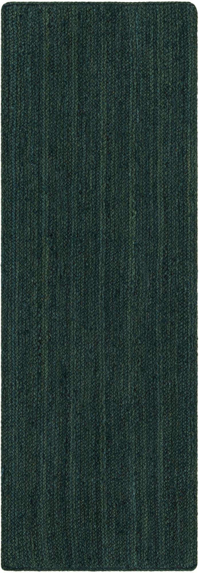 Green 2' x 6' 1 Braided Jute Runner Rug