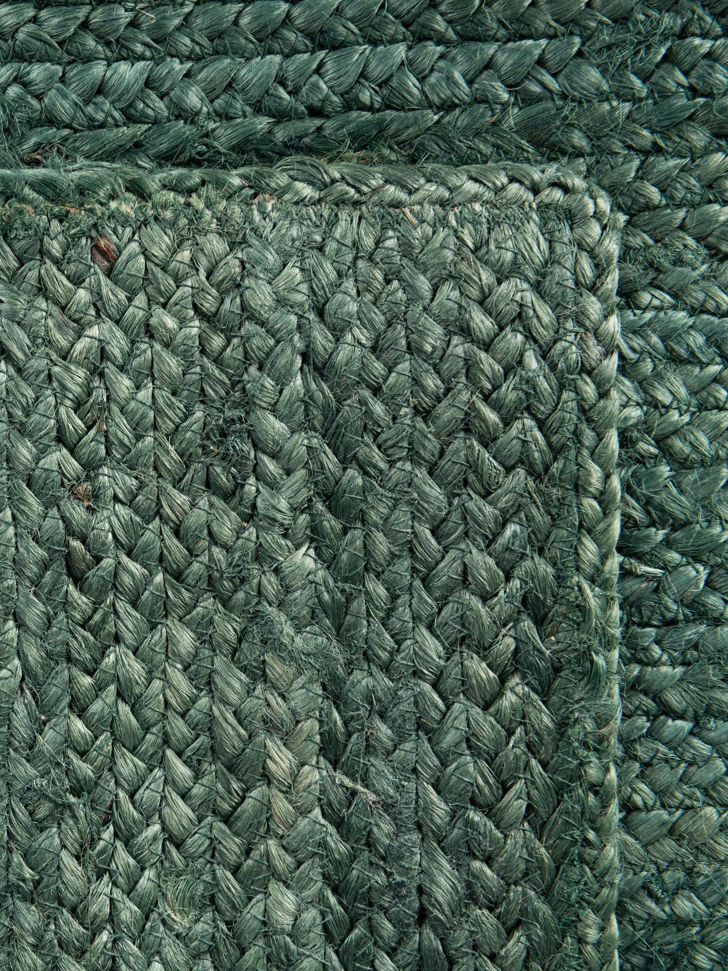Green 7' 10 x 7' 10 Braided Jute Square Area Rug 100% Jute Hand Braided Natural Eco-Friendly Boho Style Carpet for Living Rooms Dining Office Space Dorms for Sale at Rug Engine