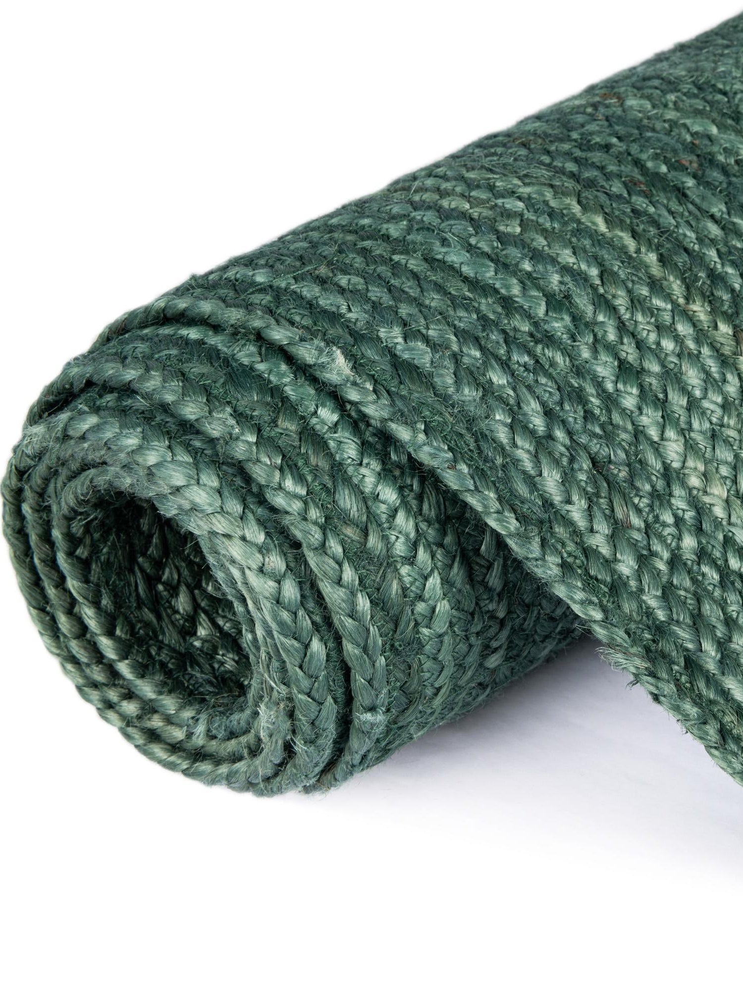 Green 10' x 10' Braided Jute Square Area Rug 100% Jute Hand Braided Natural Eco-Friendly Boho Style Carpet for Living Rooms Dining Office Space Dorms for Sale at Rug Engine