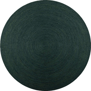 Green 10' x 10' Braided Jute Round Area Rug 100% Jute Hand Braided Natural Eco-Friendly Boho Style Carpet for Living Rooms Dining Office Space Dorms for Sale at Rug Engine