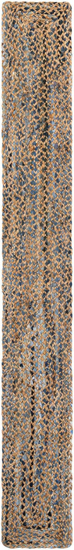 Natural 1' 2 x 10' Braided Chindi Table Runner