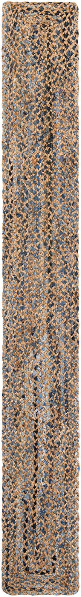 Natural 1' 2 x 10' Braided Chindi Table Runner