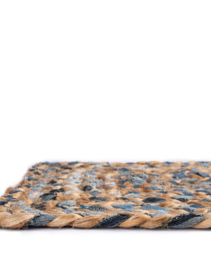 Natural 1' 2 x 10' Braided Chindi Table Runner