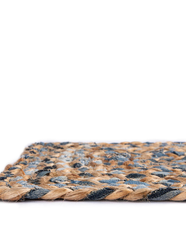 Natural 1' 2 x 10' Braided Chindi Table Runner