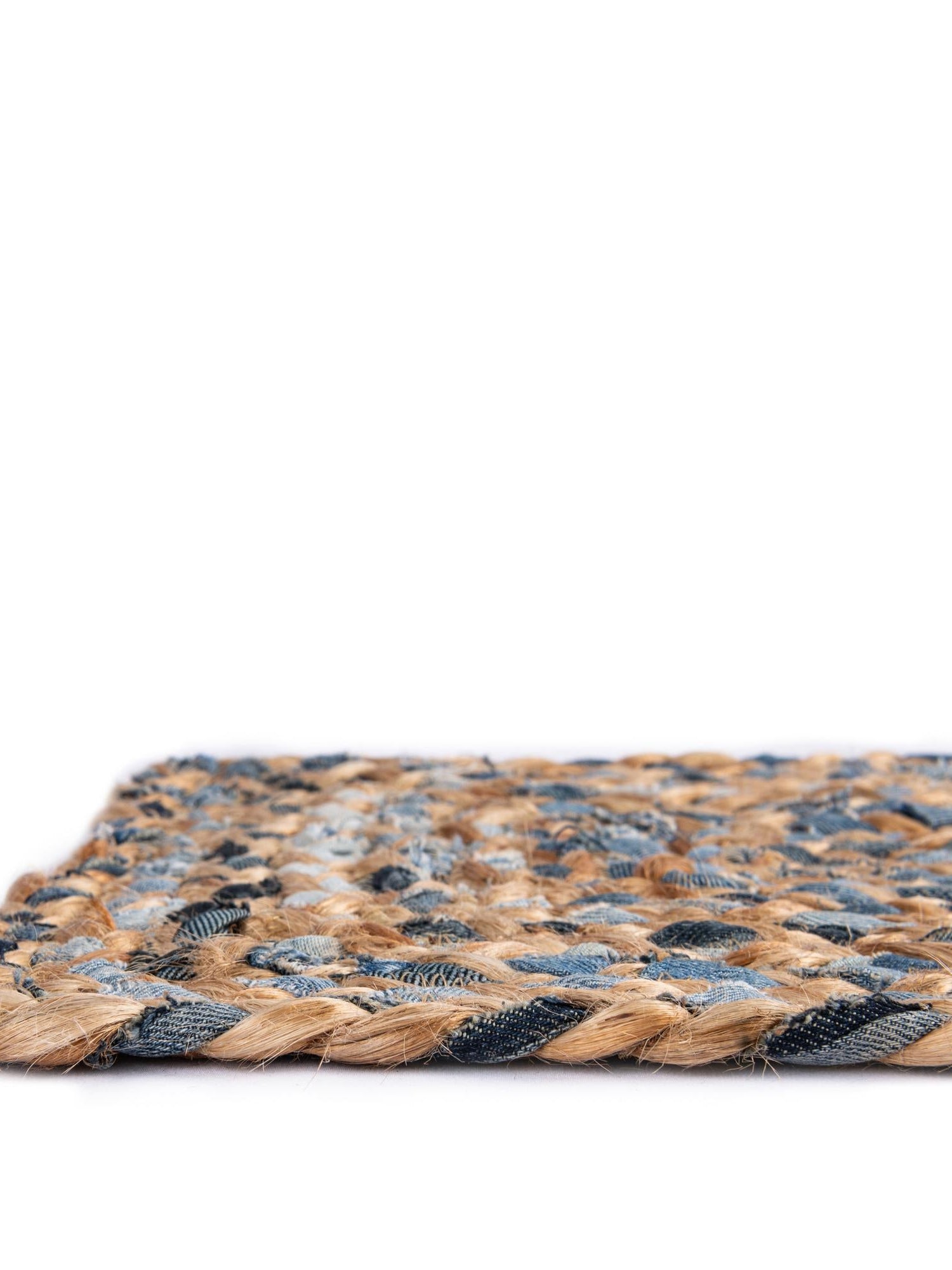 Natural 1' 2 x 6' 1 Braided Chindi Table Runner Area Rug Decorative Dining Room Kitchen All Natural Material Table Cover 100% Cotton Hand Braided Natural Eco-Friendly Boho Style Modern Carpet for Living Rooms Dining Office Dorm for Sale at Rug Engine