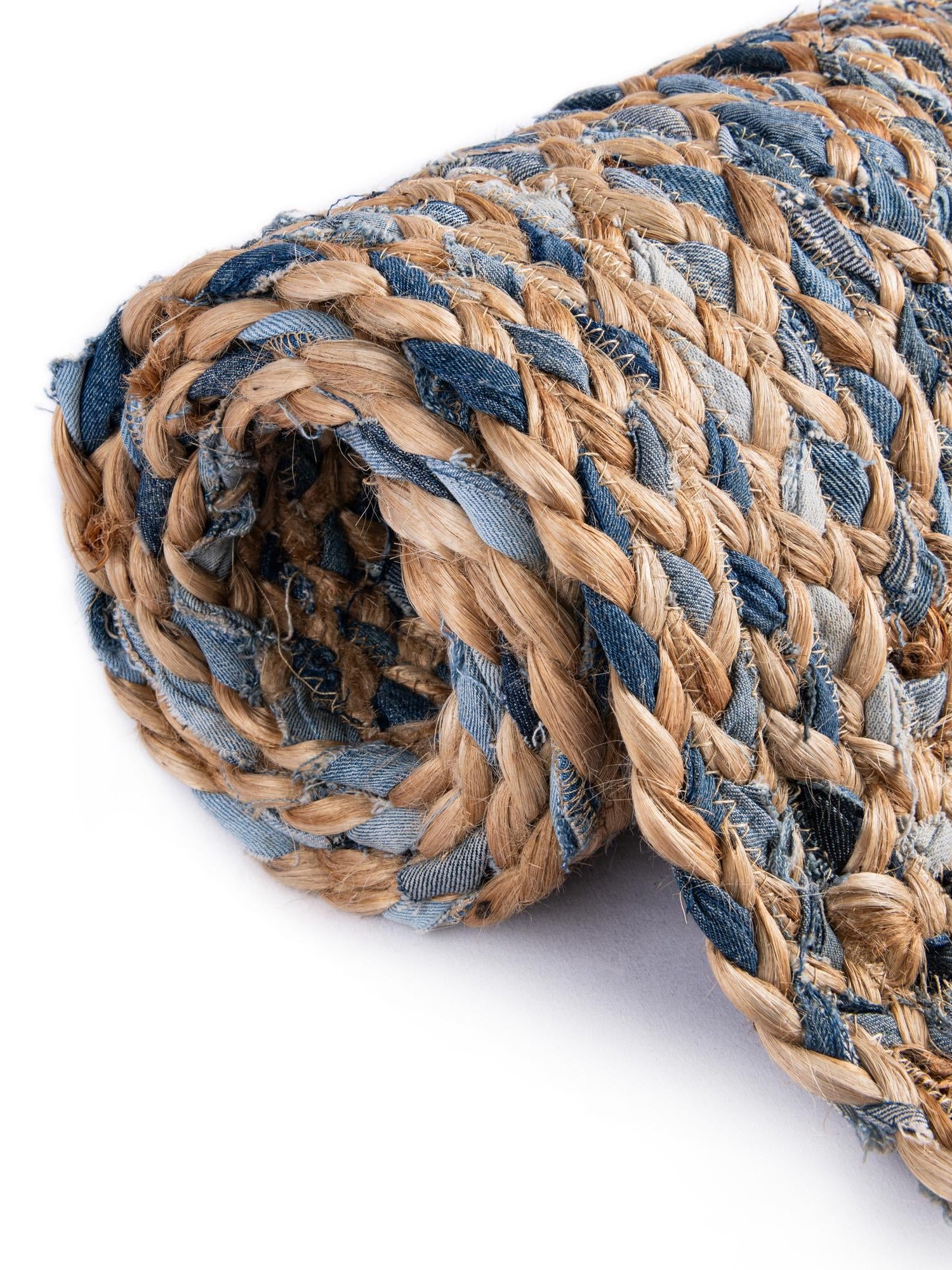 Natural 1' 2 x 5' 1 Braided Chindi Table Runner Area Rug Decorative Dining Room Kitchen All Natural Material Table Cover 100% Cotton Hand Braided Natural Eco-Friendly Boho Style Modern Carpet for Living Rooms Dining Office Dorm for Sale at Rug Engine