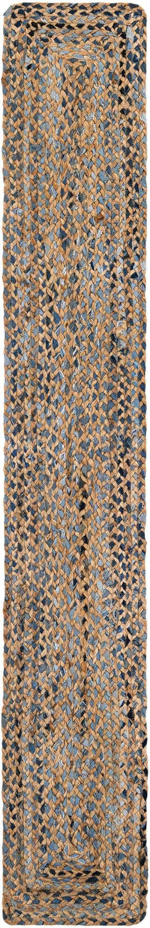 Natural 1' 2 x 8' Braided Chindi Table Runner