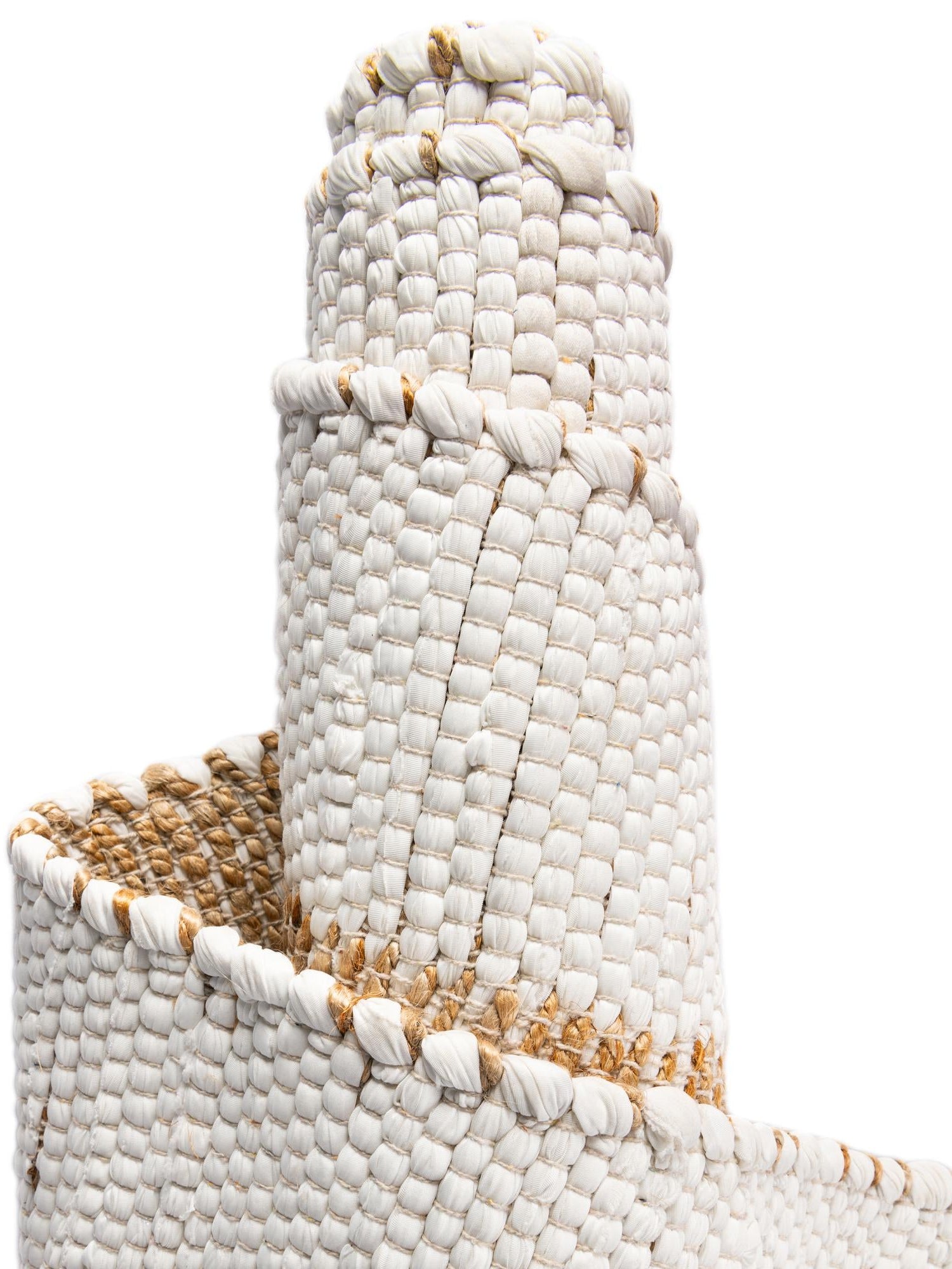 White and Natural 1' 2 x 4' 1 Chindi Jute Table Runner Area Rug Decorative Dining Room Kitchen All Natural Material Table Cover Interior Design Home Decor Carpet Mat for Sale at Rug Engine