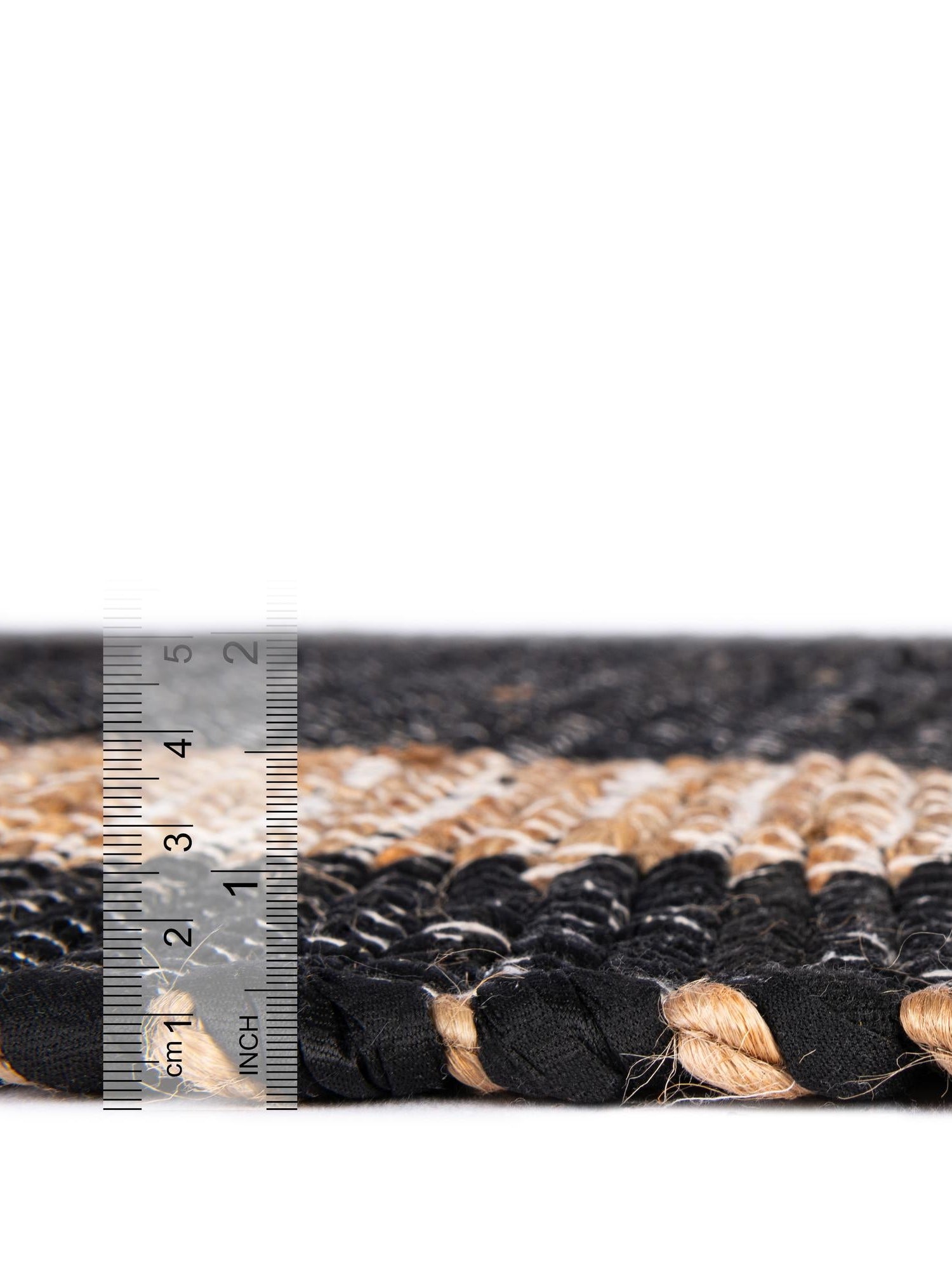Black 1' 2 x 10' Chindi Jute Table Runner Area Rug Decorative Dining Room Kitchen All Natural Material Table Cover Interior Design Home Decor Carpet Mat for Sale at Rug Engine