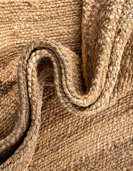 Natural Ivory 1' 2 x 4' 1 Braided Jute Table Runner Area Rug Decorative Dining Room Kitchen All Natural Material Table Cover 100% Jute Hand Braided Natural Eco-Friendly Boho Style Carpet for Living Rooms Dining Office Space Dorms for Sale at Rug Engine