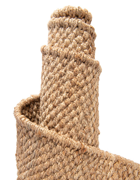 Natural 1' 2 x 6' 1 Chunky Jute Table Runner Area Rug Decorative Dining Room Kitchen All Natural Material Table Cover 100% All Natural Jute Sustainable Eco-Friendly Carpet Mat for Natural Interior Design Homes for Sale at Rug Engine