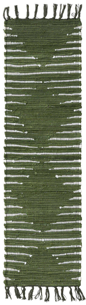 Green 1' 2 x 4' 1 Chindi Cotton Table Runner