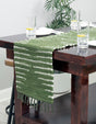 Green 1' 2 x 4' 1 Chindi Cotton Table Runner