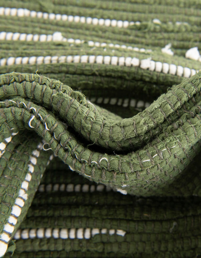 Green 1' 2 x 4' 1 Chindi Cotton Table Runner