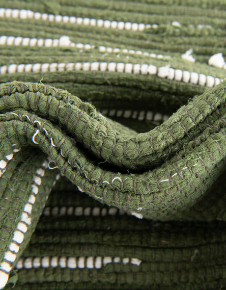 Green 1' 2 x 10' Chindi Cotton Table Runner Area Rug Decorative Dining Room Kitchen All Natural Material Table Cover Interior Design Home Decor Carpet Mat for Sale at Rug Engine