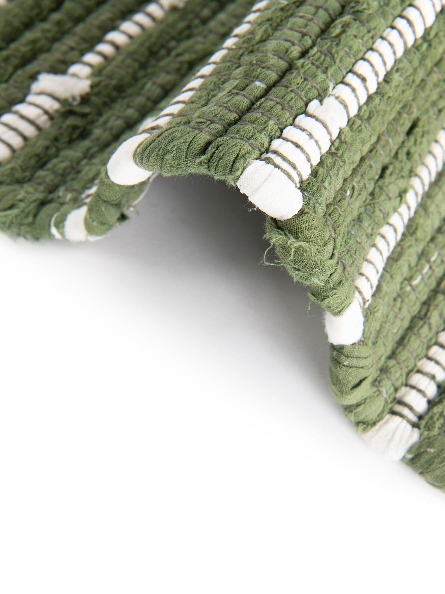 Green 1' 2 x 4' 1 Chindi Cotton Table Runner Area Rug Decorative Dining Room Kitchen All Natural Material Table Cover Interior Design Home Decor Carpet Mat for Sale at Rug Engine