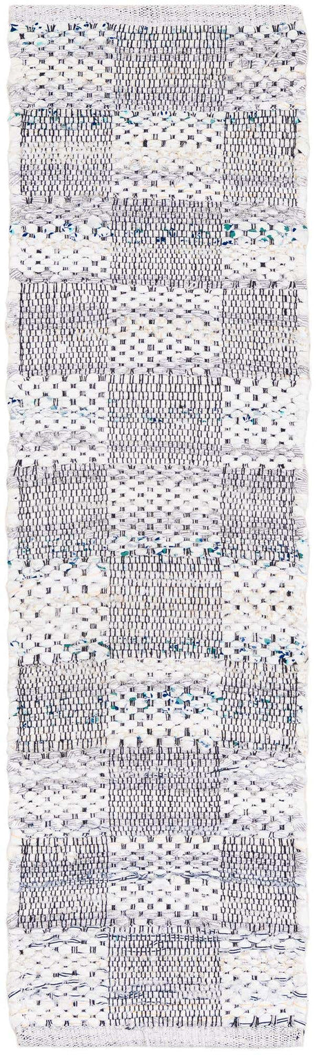 Ivory 1' 2 x 4' 1 Chindi Cotton Table Runner