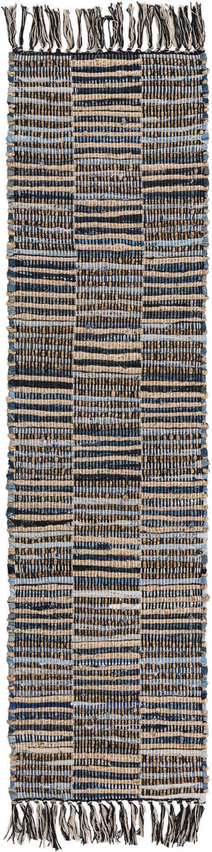 Dark Gray 1' 2 x 5' 1 Chindi Jute Table Runner