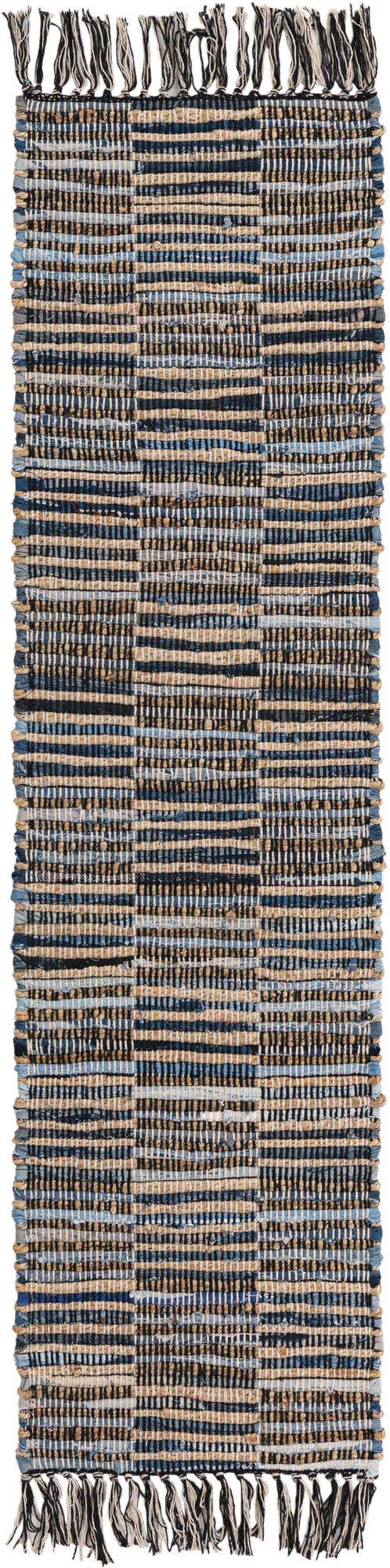 Dark Gray 1' 2 x 5' 1 Chindi Jute Table Runner
