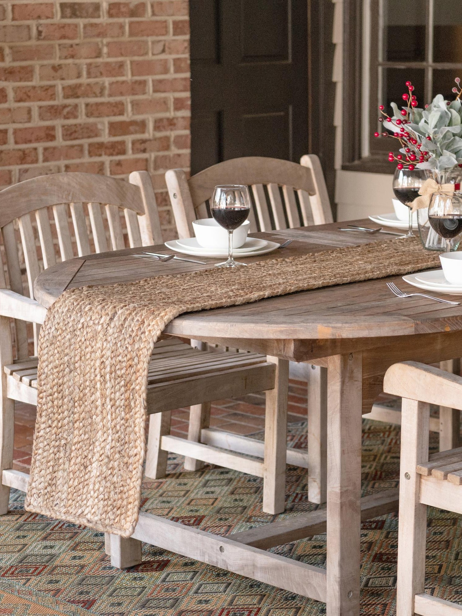 Natural 1' 2 x 4' 1 Braided Jute Table Runner Area Rug Decorative Dining Room Kitchen All Natural Material Table Cover 100% Jute Hand Braided Natural Eco-Friendly Boho Style Carpet for Living Rooms Dining Office Space Dorms for Sale at Rug Engine
