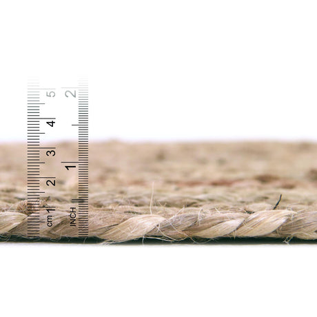 Natural 1' 2 x 4' 1 Braided Jute Table Runner Area Rug Decorative Dining Room Kitchen All Natural Material Table Cover 100% Jute Hand Braided Natural Eco-Friendly Boho Style Carpet for Living Rooms Dining Office Space Dorms for Sale at Rug Engine