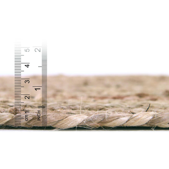 Natural 1' 2 x 4' 1 Braided Jute Table Runner
