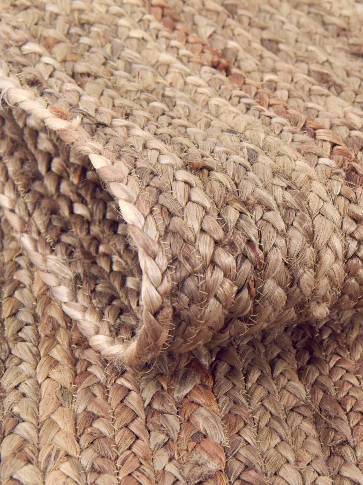 Natural 1' 2 x 4' 1 Braided Jute Table Runner Area Rug Decorative Dining Room Kitchen All Natural Material Table Cover 100% Jute Hand Braided Natural Eco-Friendly Boho Style Carpet for Living Rooms Dining Office Space Dorms for Sale at Rug Engine
