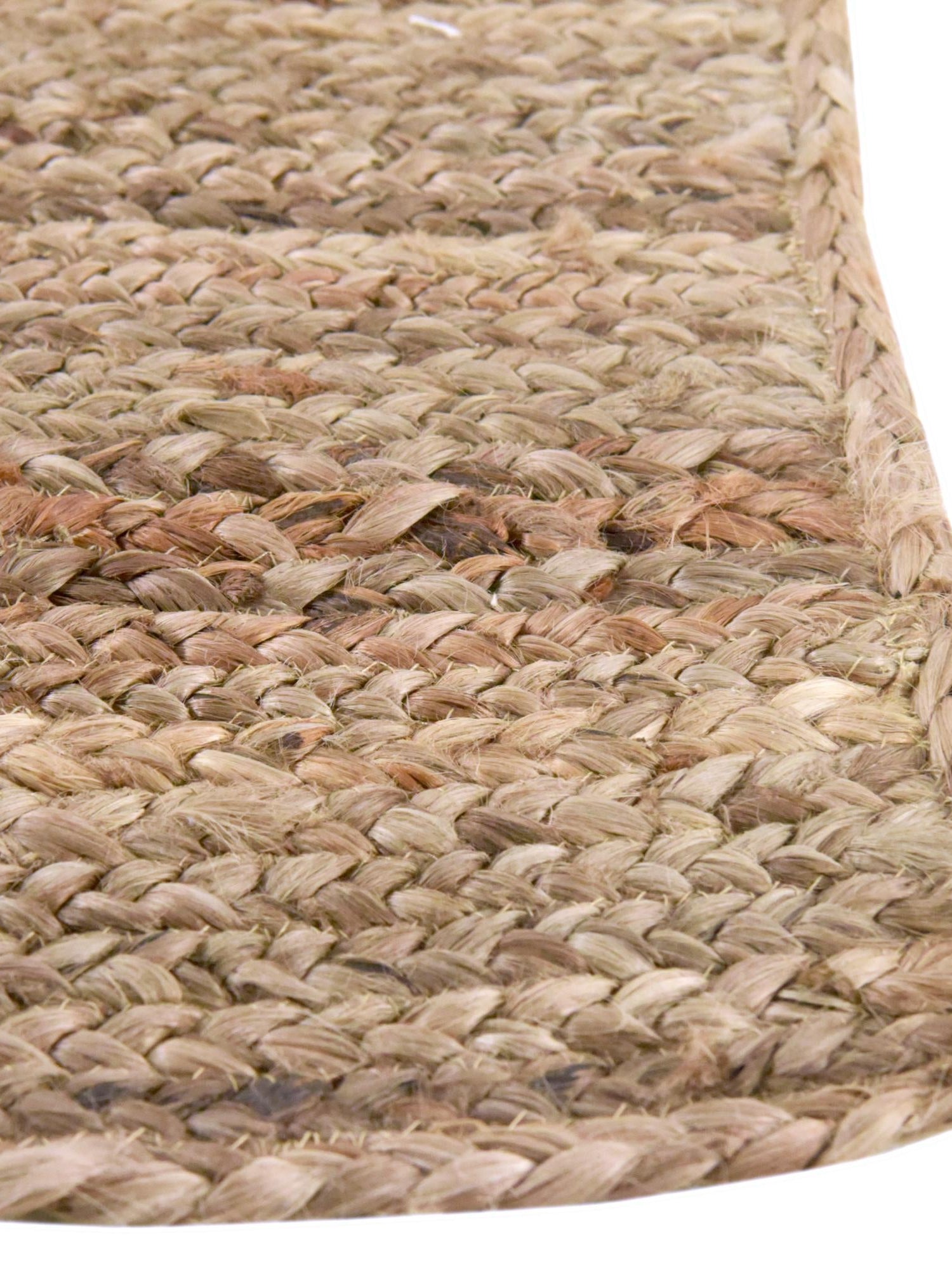 Natural 1' 2 x 4' 1 Braided Jute Table Runner Area Rug Decorative Dining Room Kitchen All Natural Material Table Cover 100% Jute Hand Braided Natural Eco-Friendly Boho Style Carpet for Living Rooms Dining Office Space Dorms for Sale at Rug Engine
