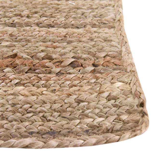 Natural 1' 2 x 4' 1 Braided Jute Table Runner