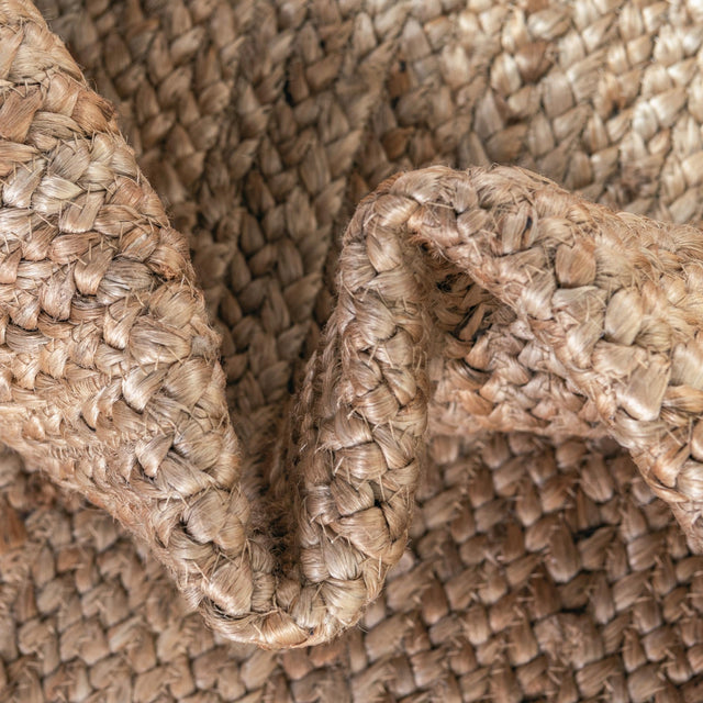 Natural 1' 2 x 4' 1 Braided Jute Table Runner