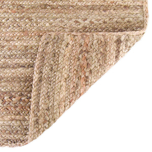 Natural 1' 2 x 4' 1 Braided Jute Table Runner