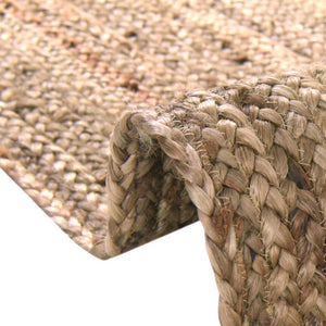 Natural 1' 2 x 4' 1 Braided Jute Table Runner