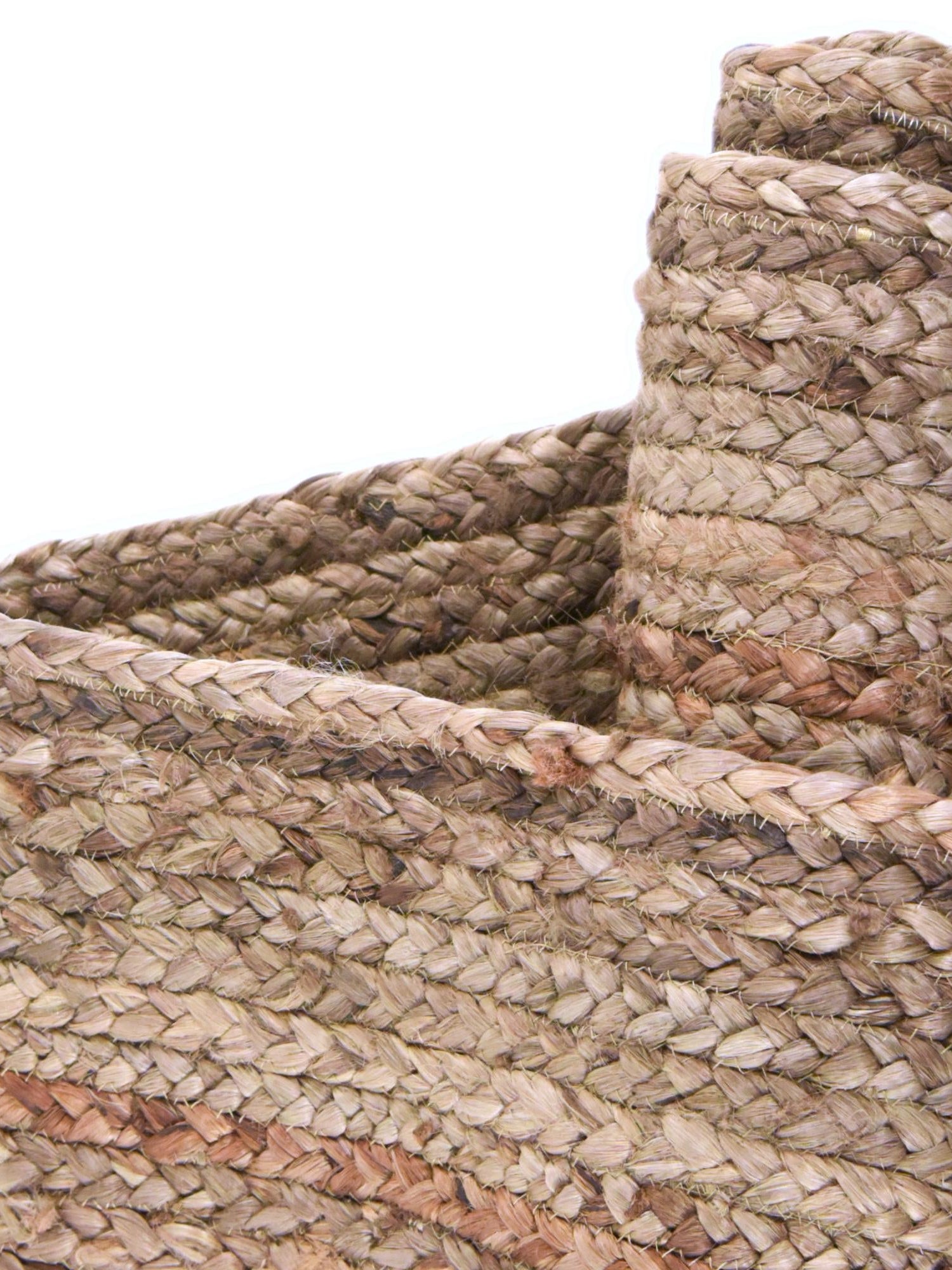 Natural 1' 2 x 5' 1 Braided Jute Table Runner Area Rug Decorative Dining Room Kitchen All Natural Material Table Cover 100% Jute Hand Braided Natural Eco-Friendly Boho Style Carpet for Living Rooms Dining Office Space Dorms for Sale at Rug Engine