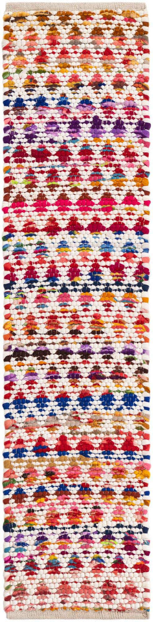 Multicolor 1' 2 x 5' 1 Braided Chindi Table Runner