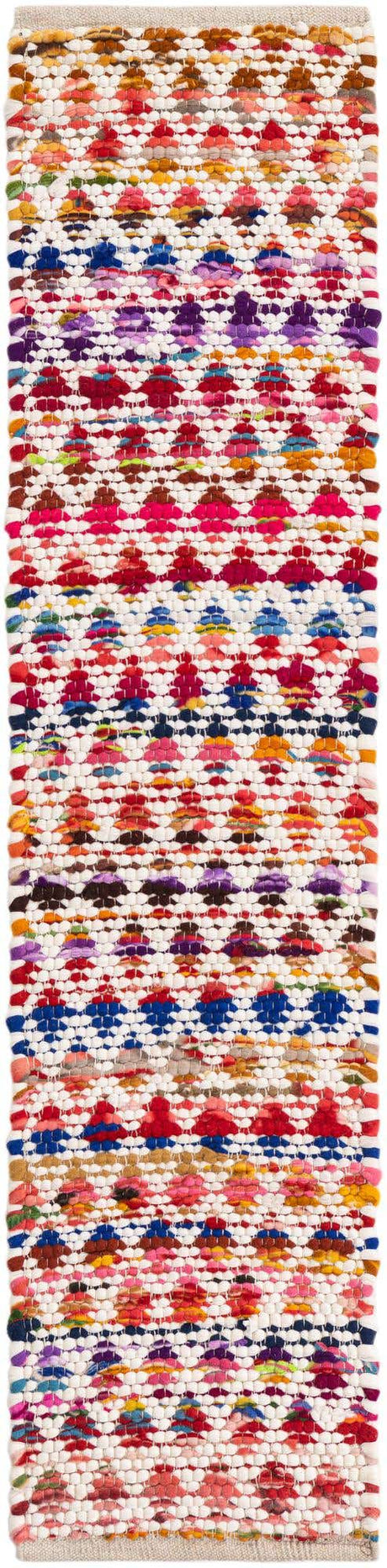 Multicolor 1' 2 x 5' 1 Braided Chindi Table Runner