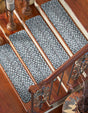 13 Pcs Gray 1' x 2' 6 Braided Chindi Stair Treads